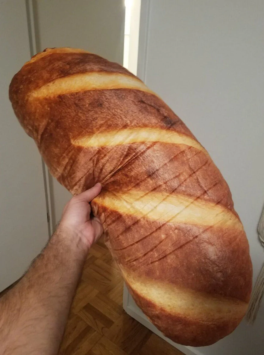 darth™ on X: speaking of three foot baguetts do not forget the baguette  pillow exist i have not forgotten this bread pillow exist   / X